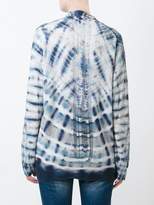 Thumbnail for your product : Raquel Allegra shred back tie-dye cardigan