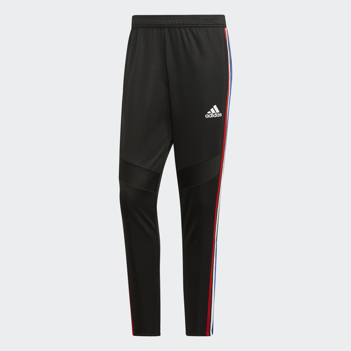 red adidas pants outfit