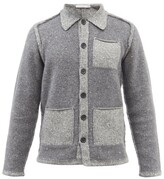 Thumbnail for your product : Inis Meáin Patch-pocket Merino-blend Cardigan Jacket - Grey