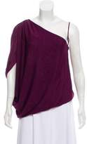Thumbnail for your product : Alice + Olivia Asymmetrical Neckline Draped Top w/ Tags