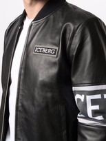Thumbnail for your product : Iceberg Logo Zipped Biker Jacket
