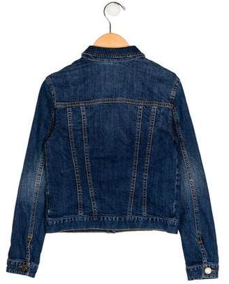 Zadig & Voltaire Girls' Denim Collared Jacket