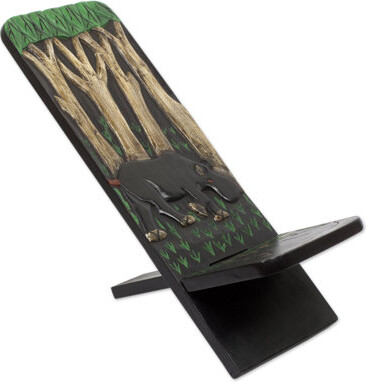 Loon Peak Elutheria African Jungle Wood Lazy Chair