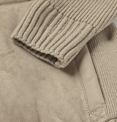 Thumbnail for your product : Loro Piana Shearling and Ribbed Cashmere Jacket