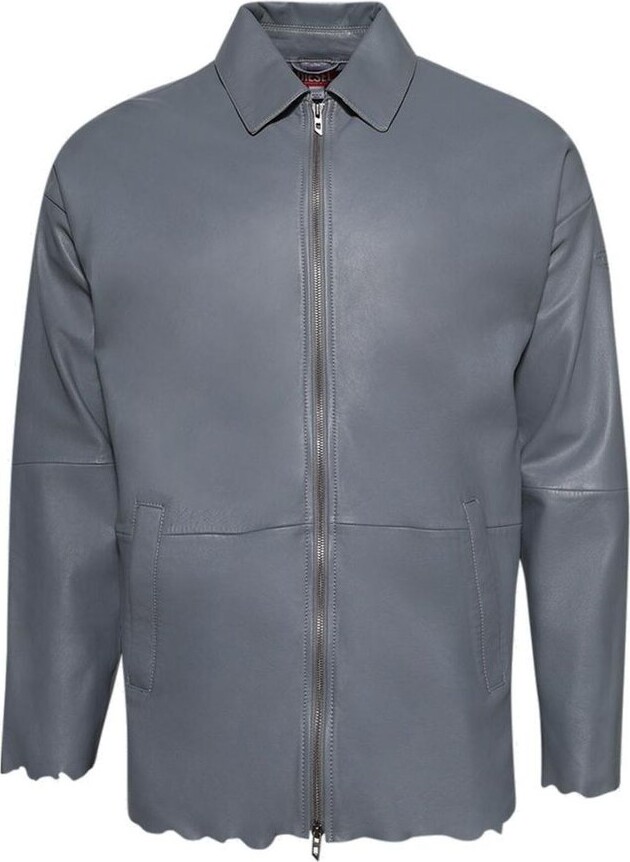 Diesel Raw Cut Edge L-Mart-B Leather Jacket