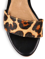 Thumbnail for your product : Joie Jaclyn Leopard-Print Calf Hair Sandals