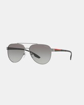 Thumbnail for your product : Prada Linea Rossa Men's Grey Round PS54TS