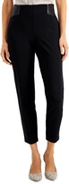 Thumbnail for your product : JM Collection Petite Faux-Leather-Trim Pants, Created for Macy's
