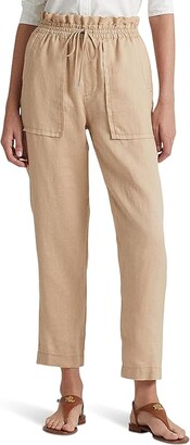 Lauren Ralph Lauren Petite Stretch-Cotton Blend Pants (Birch Tan) Women's  Clothing - ShopStyle