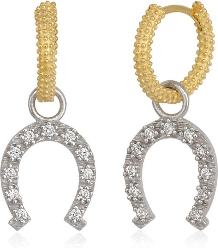 Fraser Hart Sterling Silver and Cubic Zirconia Swirl Stud Earrings