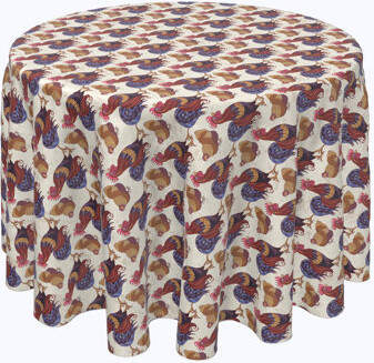 Rosalind Wheeler Jaydon Geometric Round Tablecloth
