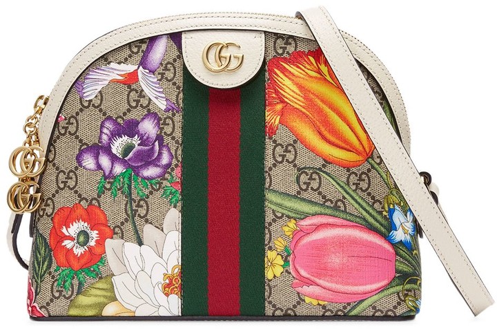 Gucci GG Flora Web Small Ophidia Shoulder Bag