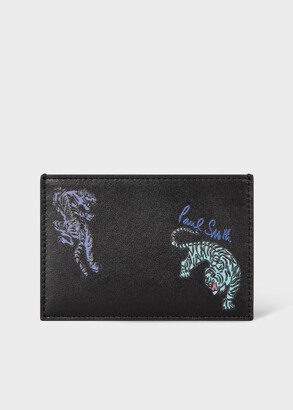 Paul Smith Men's Black Leather 'Tiger' Credit Card Holder - ShopStyle  Wallets