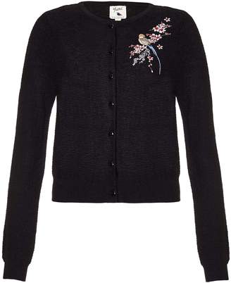 Yumi Oriental Embroidered Knitted Cardigan