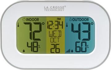 La Crosse Technology Wireless Thermometer with Tri-Color LCD