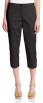 Thumbnail for your product : Sag Harbor Women's Capri Pant With Stud Detail