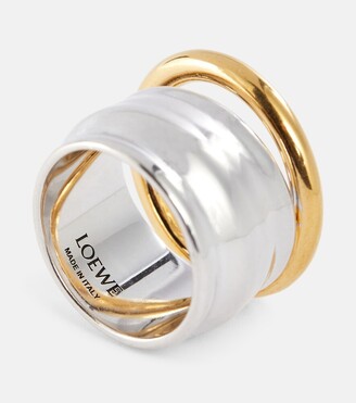 Loewe Stacked sterling silver ring