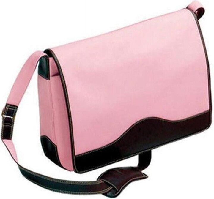 ENZODESIGN Twill / Leather Vintage Urban Flapover Messenger