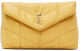 Thumbnail for your product : Saint Laurent Yellow Small Quilted Puffer Pouch