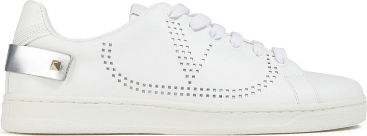 Valentino Garavani Backnet perforated leather sneakers