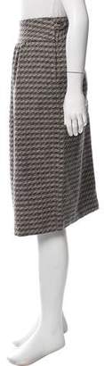 Giorgio Armani Knee-Length Tweed Skirt