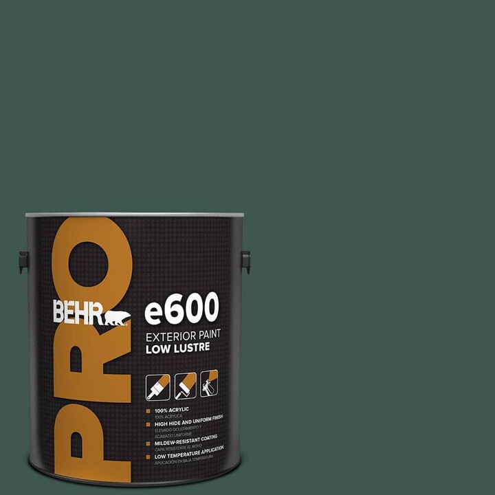 BEHR PRO 1 gal. #HDC-CL-21A Dark Everglade Low Luster Exterior Paint