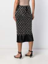 Thumbnail for your product : Paco Rabanne rhinestone chain mesh skirt