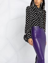 Thumbnail for your product : Saint Laurent Latex Pencil Skirt