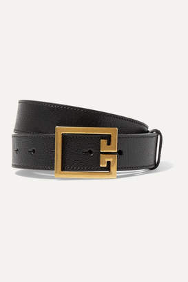 Givenchy Textured-leather Belt - Black