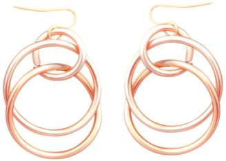 Lily Flo Jewellery Entangled Solid Rose Gold Drop Earrings