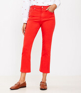 Thumbnail for your product : LOFT High Rise Kick Crop Jeans in Intense Lava