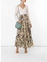 Thumbnail for your product : Valentino Printed Pleated Cotton Maxi Skirt - Brown - Size 2