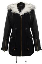Faux Fur Hooded Jacket - ShopStyle Australia