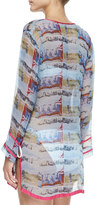 Thumbnail for your product : Letarte Island Vibe Printed Sheer Coverup