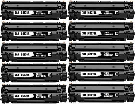Ninestar Corporation 10 Pack New Toner Cartridge For HP 78A CE278A Compatible with HP LaserJet Pro M1536MFP M1536DNF P1560 P1566 P1606 P1606DN LBP6200d LBP6200dw...