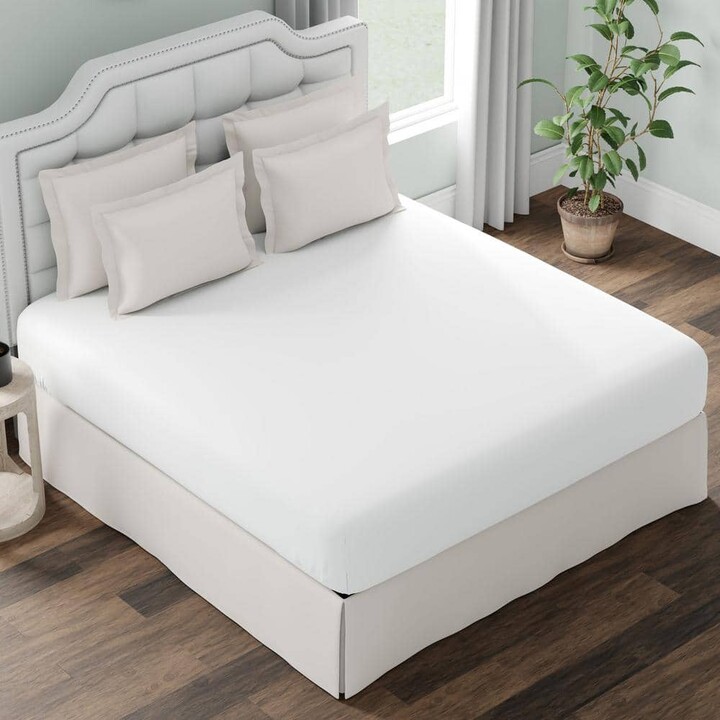 Fresh Ideas Waterproof Vinyl Fitted King Mattress Protector