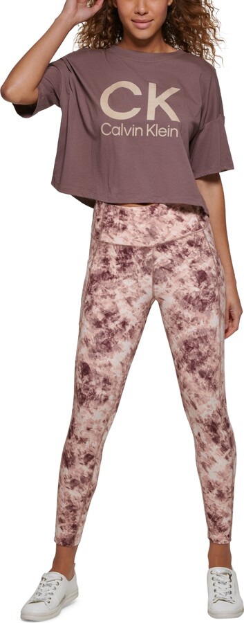 Calvin Klein Performance Printed High-Rise 7/8 Leggings