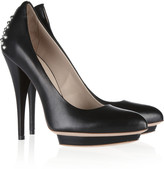 Thumbnail for your product : McQ Studded leather pumps