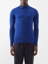 Thumbnail for your product : Sunspel Long-sleeved Merino Polo Shirt