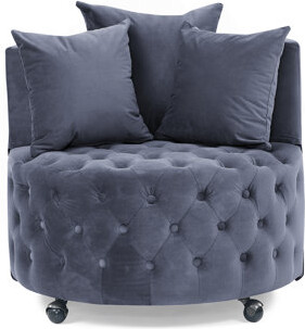 Latitude Run Exquisite Velvet Upholstered Swivel Chair For Living Room, Offering Comfort, Style And Mobility For A Cozy Home Environment