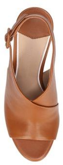 Diane von Furstenberg Carini Leather Block Heel Slingback Sandals