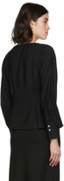 Thumbnail for your product : Vince Black Fitted V-Neck Shirt