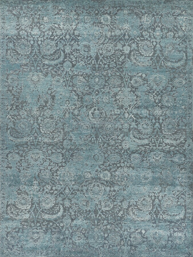 Exquisite Rugs Meena ER2466 8' x 10' Area Rug - Blue Mist
