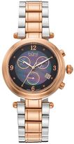 Thumbnail for your product : Burgi Women's Diamond Two Tone Stainless Steel Chronograph Swiss Watch