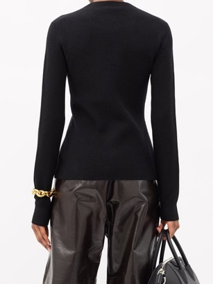 Givenchy Chain-embellished Wool-blend Sweater - Black