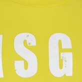 Thumbnail for your product : MSGM MSGMGirls Yellow Logo Print Top