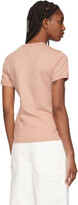 Thumbnail for your product : Lanvin Pink Embroidered Logo T-Shirt