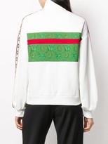 Thumbnail for your product : Gucci Lace Panel Logo Track Jacket