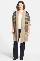 Thumbnail for your product : Nic+Zoe Stripe Cozy Cardigan (Plus Size)