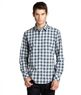 Thumbnail for your product : Zachary Prell grey check 'Crossen' button front shirt